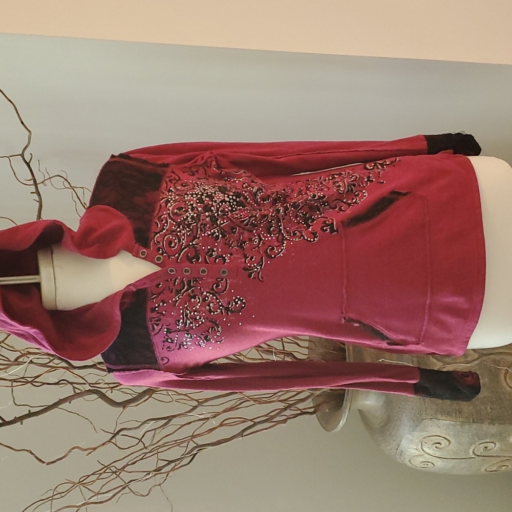 Maurices Embellished Lace  Hoodie